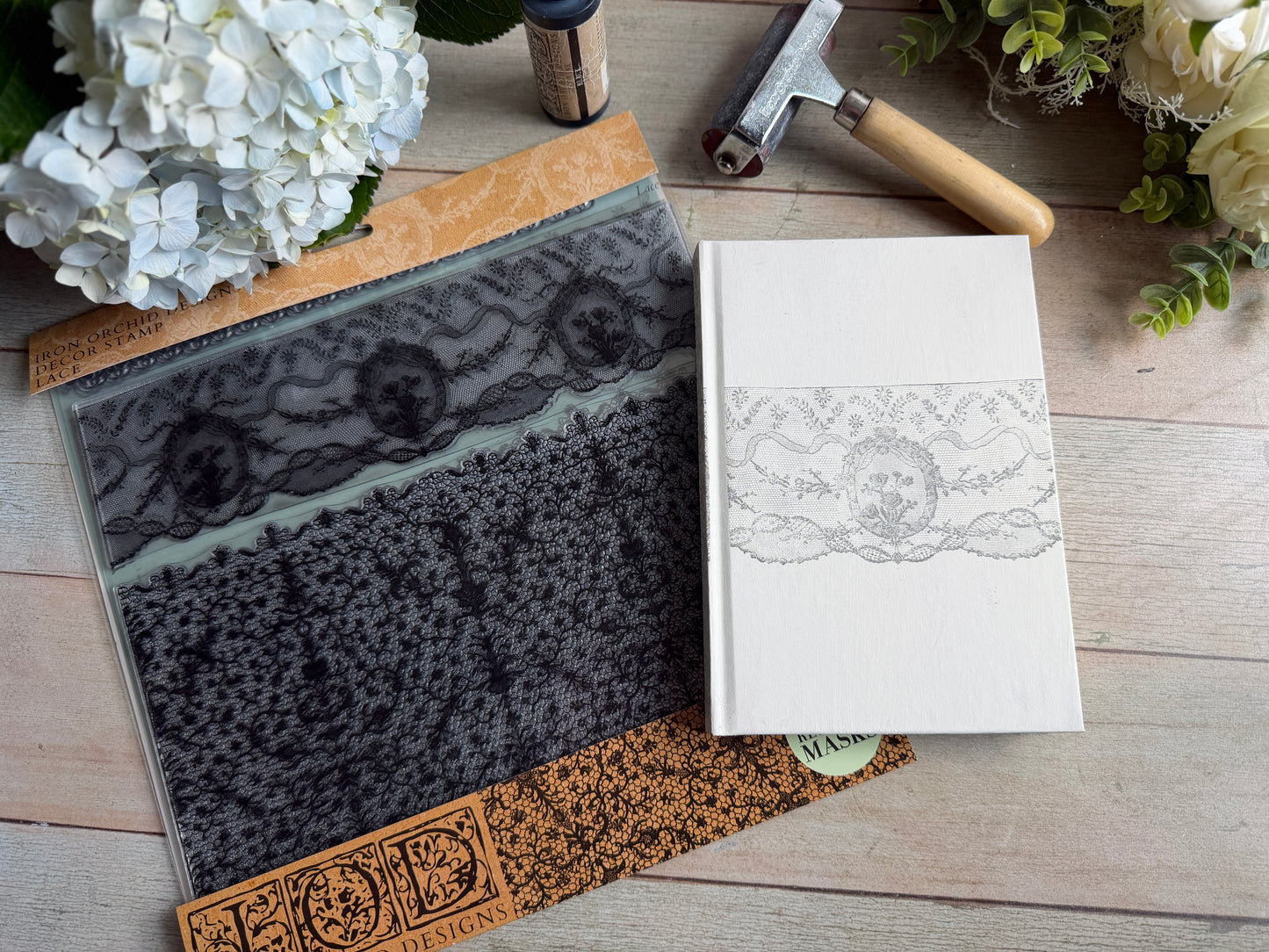 Lace 12x12 IOD Stamp
