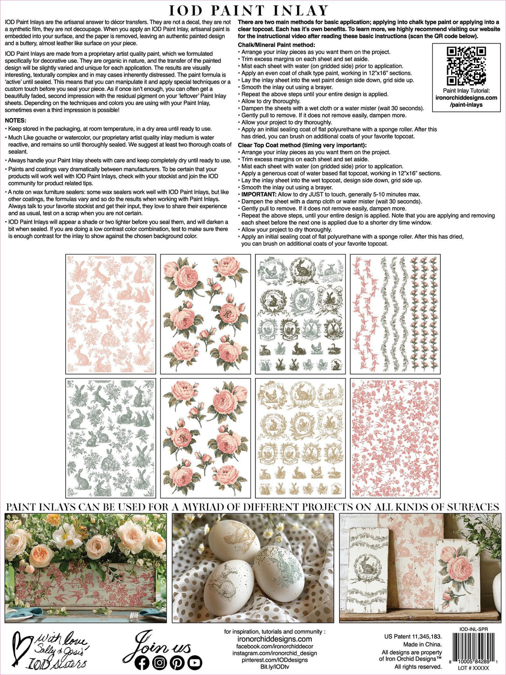 Spring Melody Paint Inlay IOD, Iron Orchid Designs