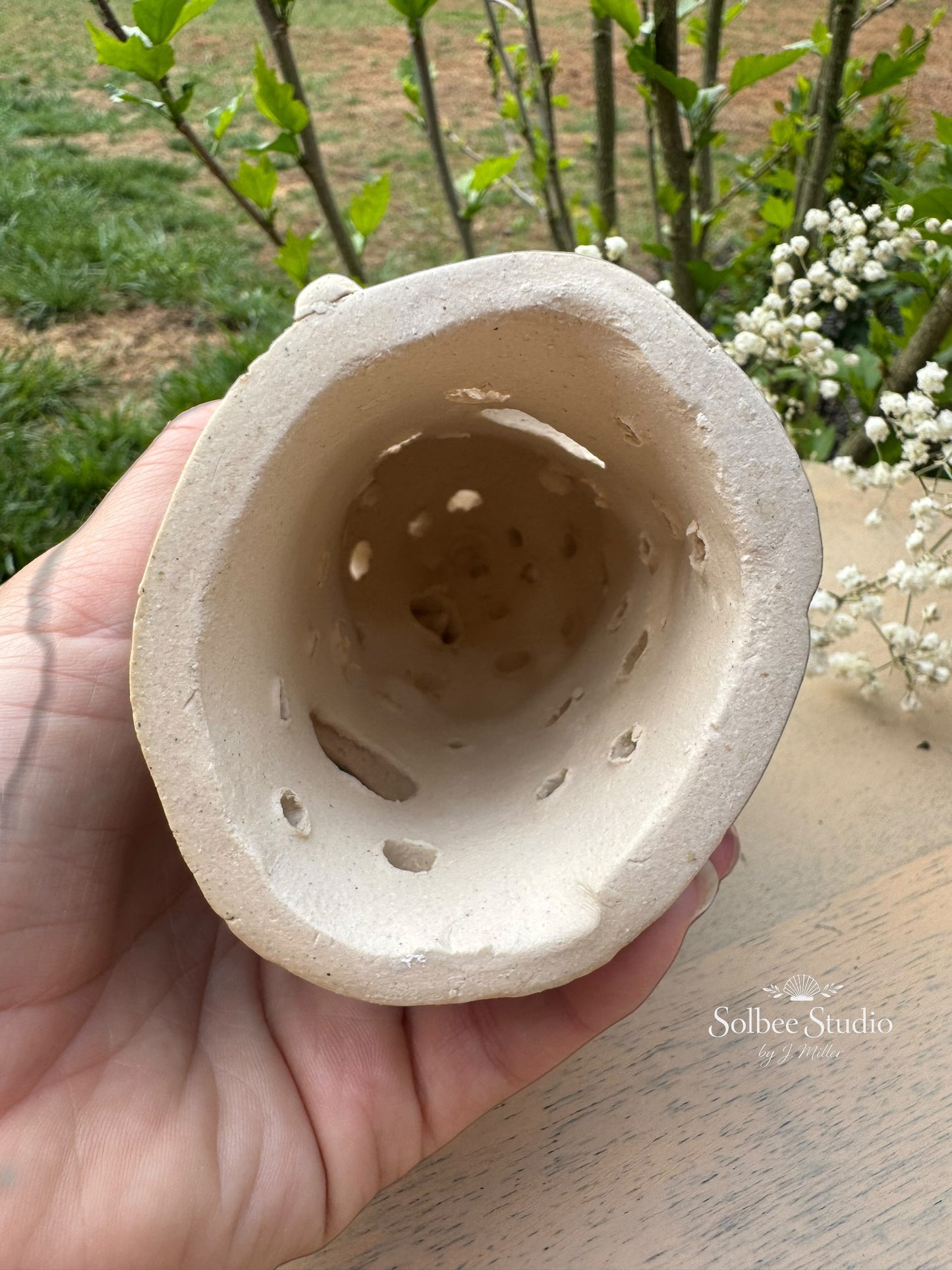 Enchanted Woodland Fairy House - Handbuilt Ceramic Luminary