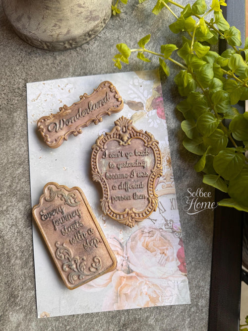 Alice in Wonderland Rustic Handmade Magnets, Sold Individually