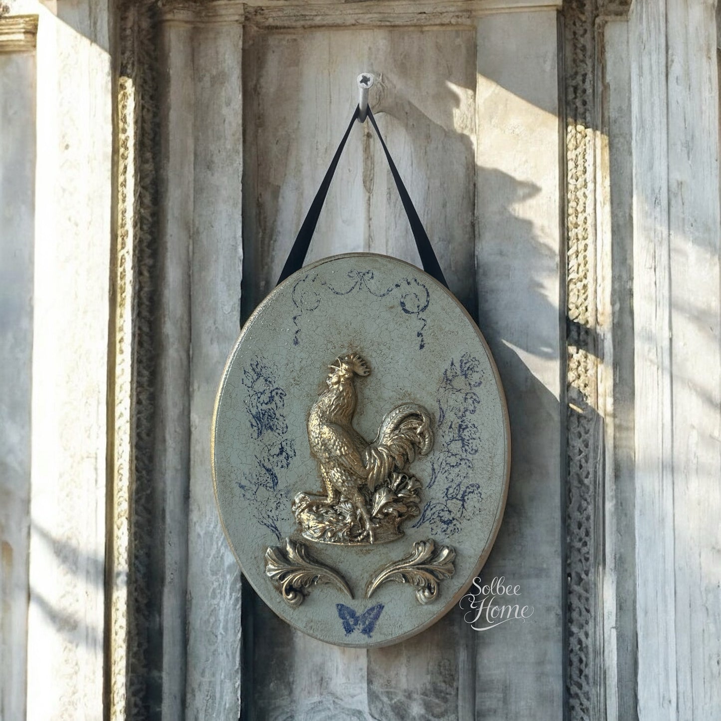 Chanticleer Rooster Mould IOD, Iron Orchid Designs Mold, 5" x 7"