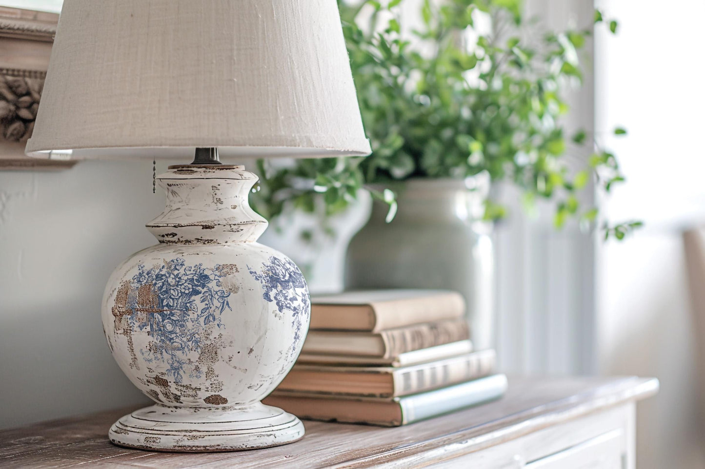 Delft Traditions Azure Paint Inlay IOD, Iron Orchid Designs, Vintage style