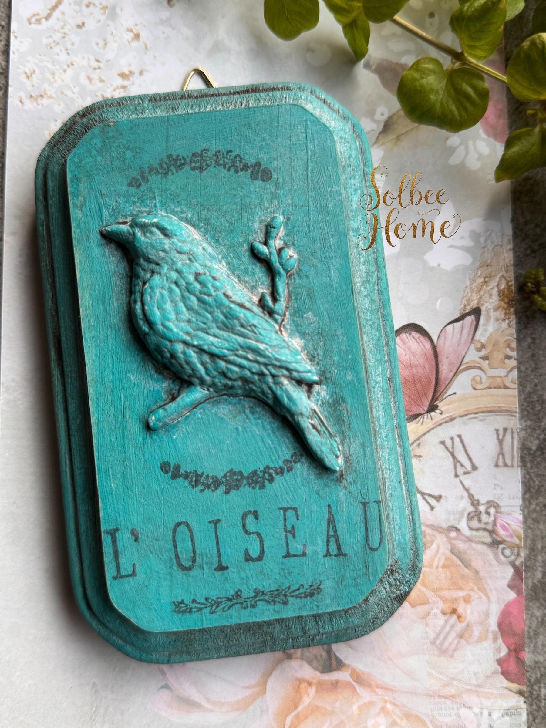 Sparrow's Nest Mould IOD, Iron Orchid Designs Mold, Birds
