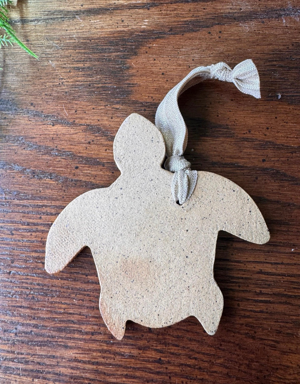Sea Turtle Handmade Ceramic Ornament, Pottery