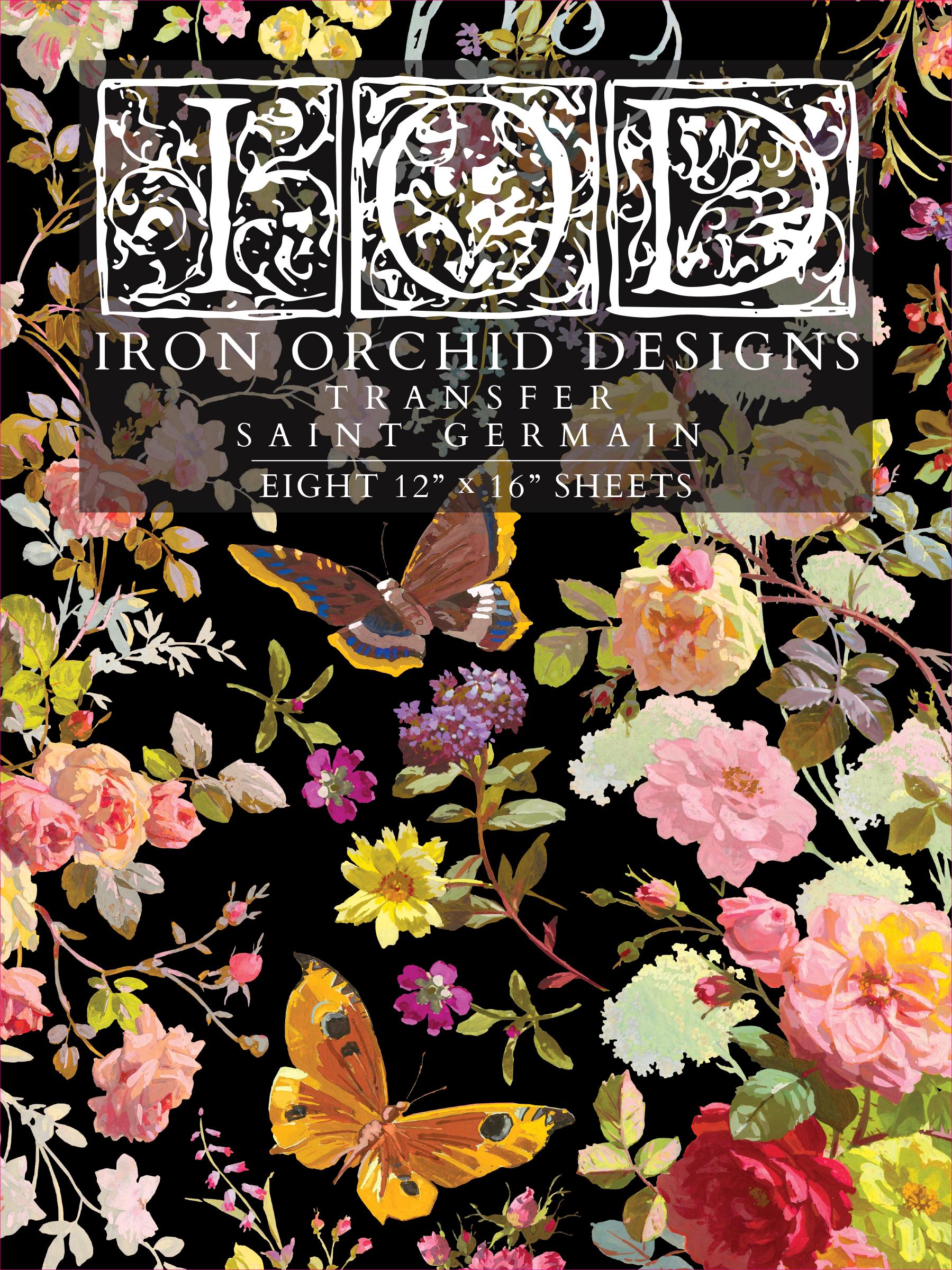 IOD Saint Germain Transfer pack Iron Orchid Designs NEW