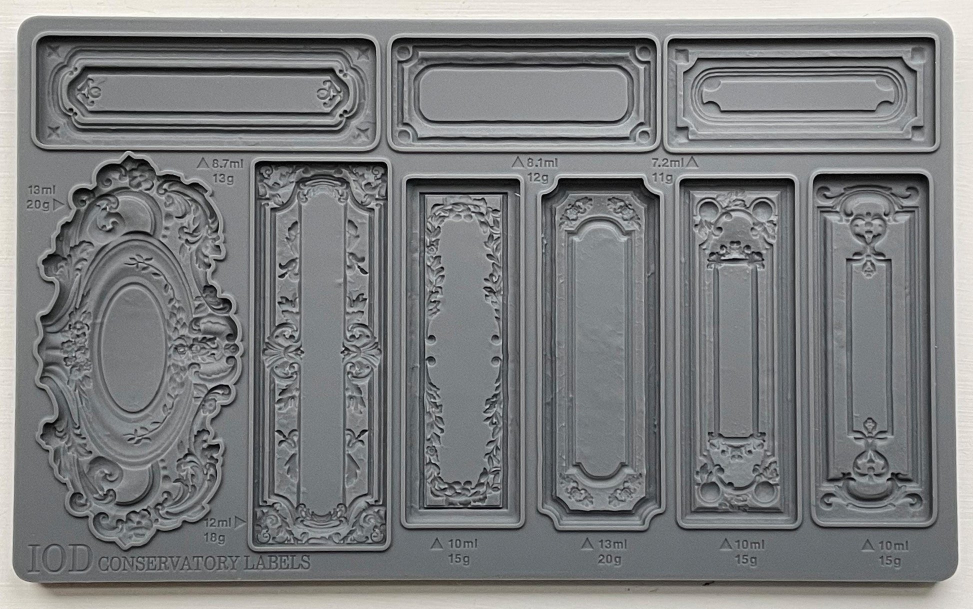 Conservatory Labels Mould IOD, Iron Orchid Designs Mold