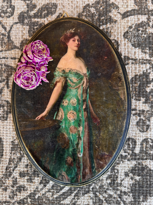 Victorian Woman Moody Gallery Wall Decor, Dark, Gothic, Girl, Handmade