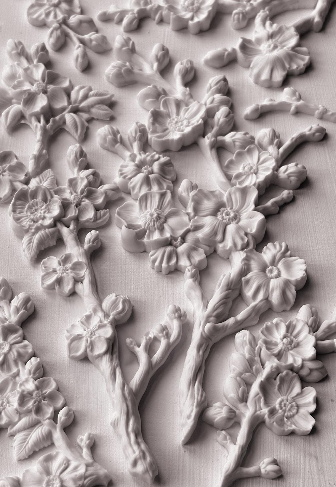 Blossom Mould IOD, Iron Orchid Designs Mold, Florals