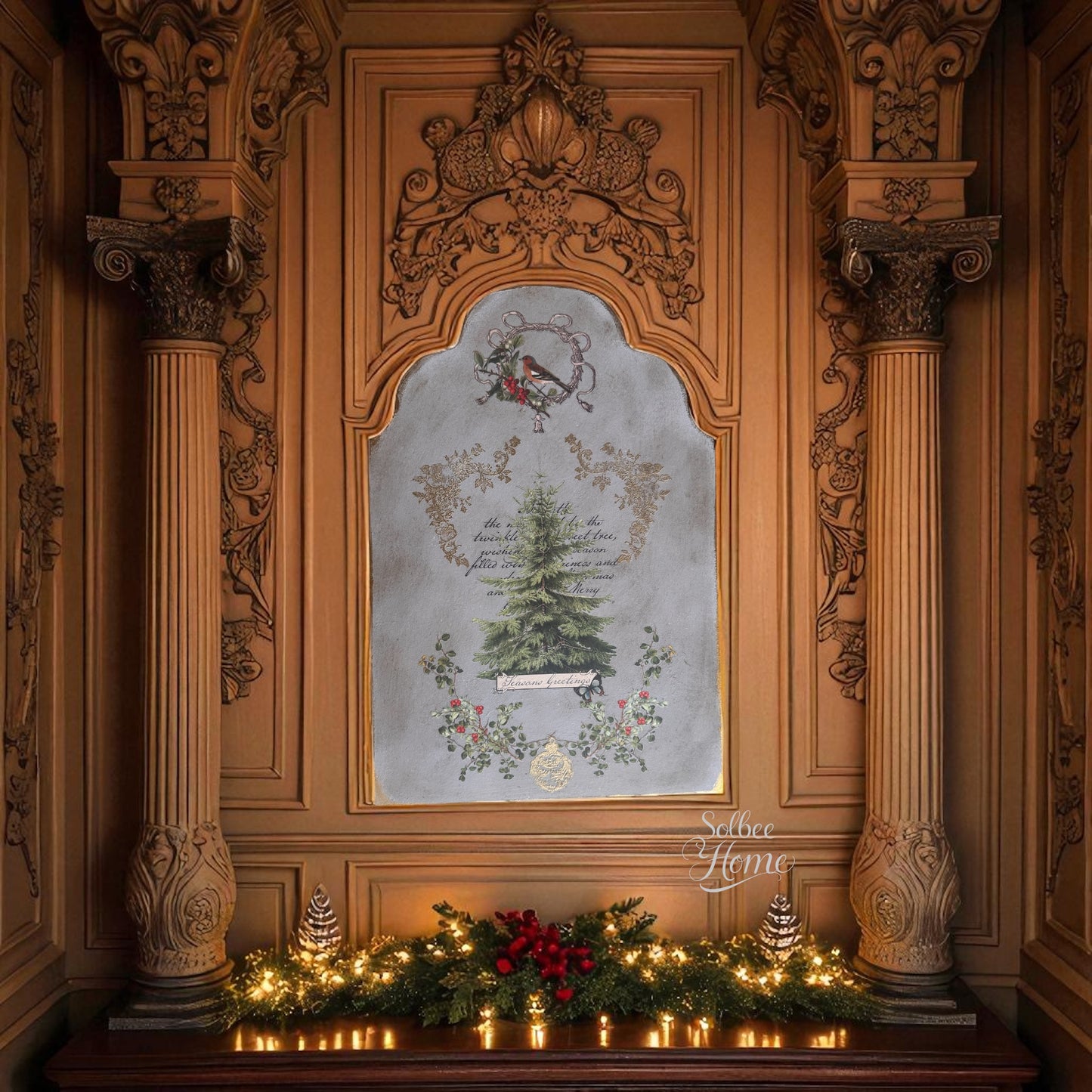 IOD Winter Botanist Transfer Pack Iron Orchid Designs NEW Christmas 8x12 Pad