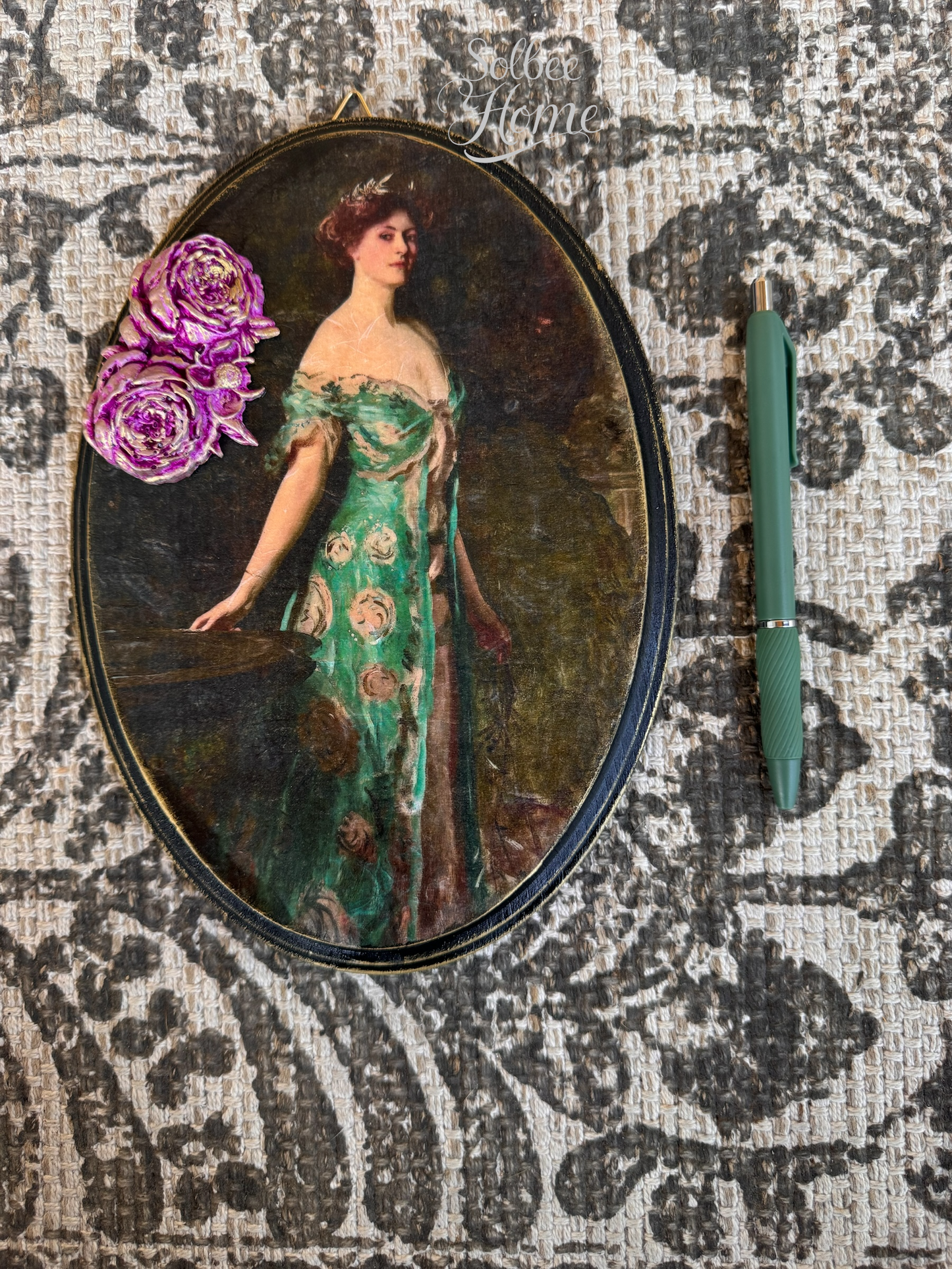 Victorian Woman Moody Gallery Wall Decor, Dark, Gothic, Girl, Handmade