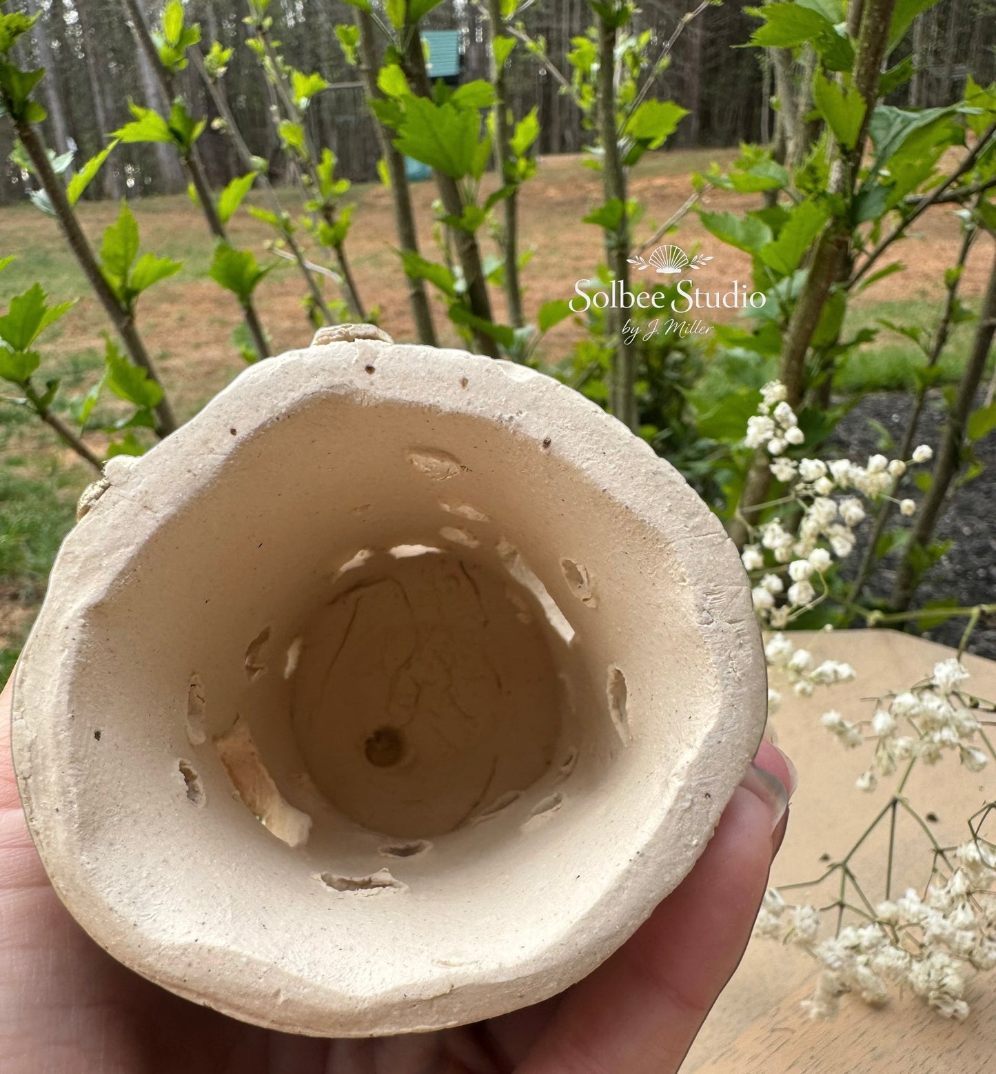 Enchanted Woodland Fairy House - Handbuilt Ceramic Luminary