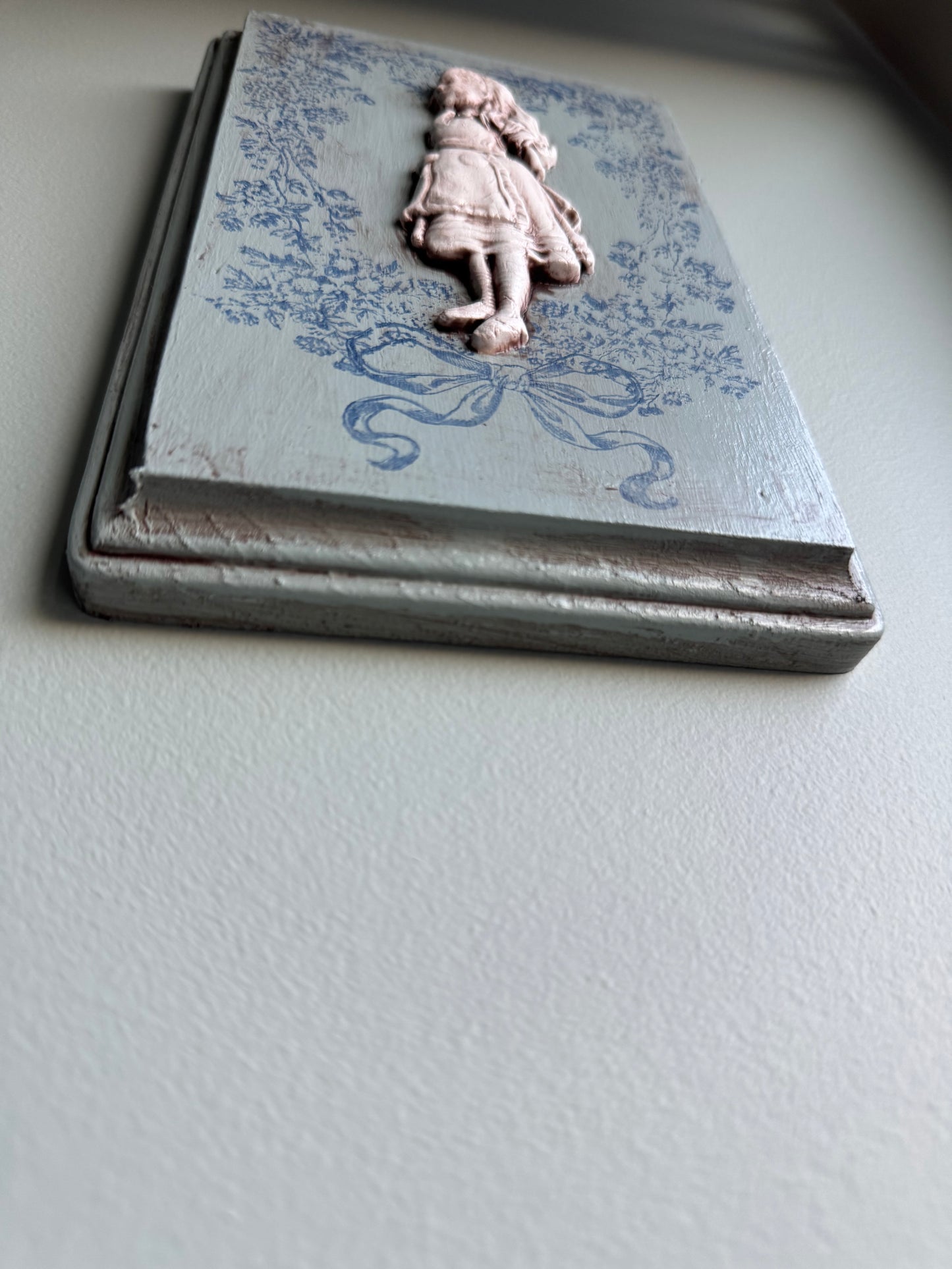 Alice In Wonderland Inspired Mini Gallery Wall Plaque, French Blue