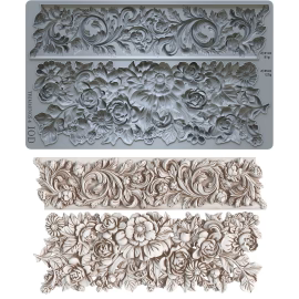 Trimmings 4 Mould IOD, Iron Orchid Designs Mold Floral