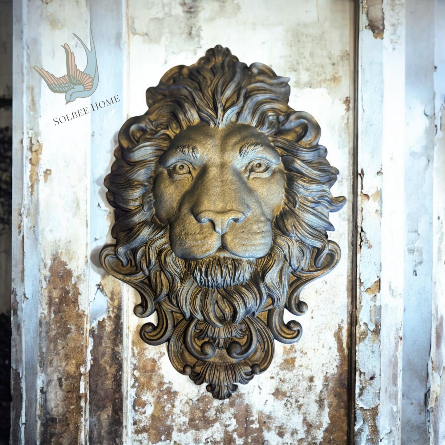 Leonidas Lion Mould IOD, Iron Orchid Designs Mold, 5" x 7"