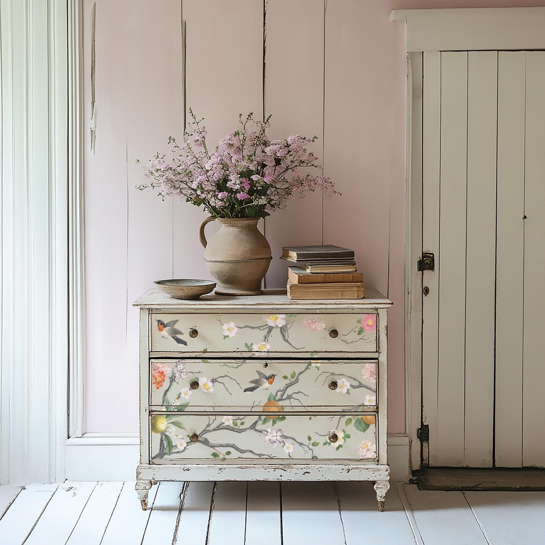 IOD Menagerie Transfer pack Iron Orchid Designs NEW Florals, Bird Cage