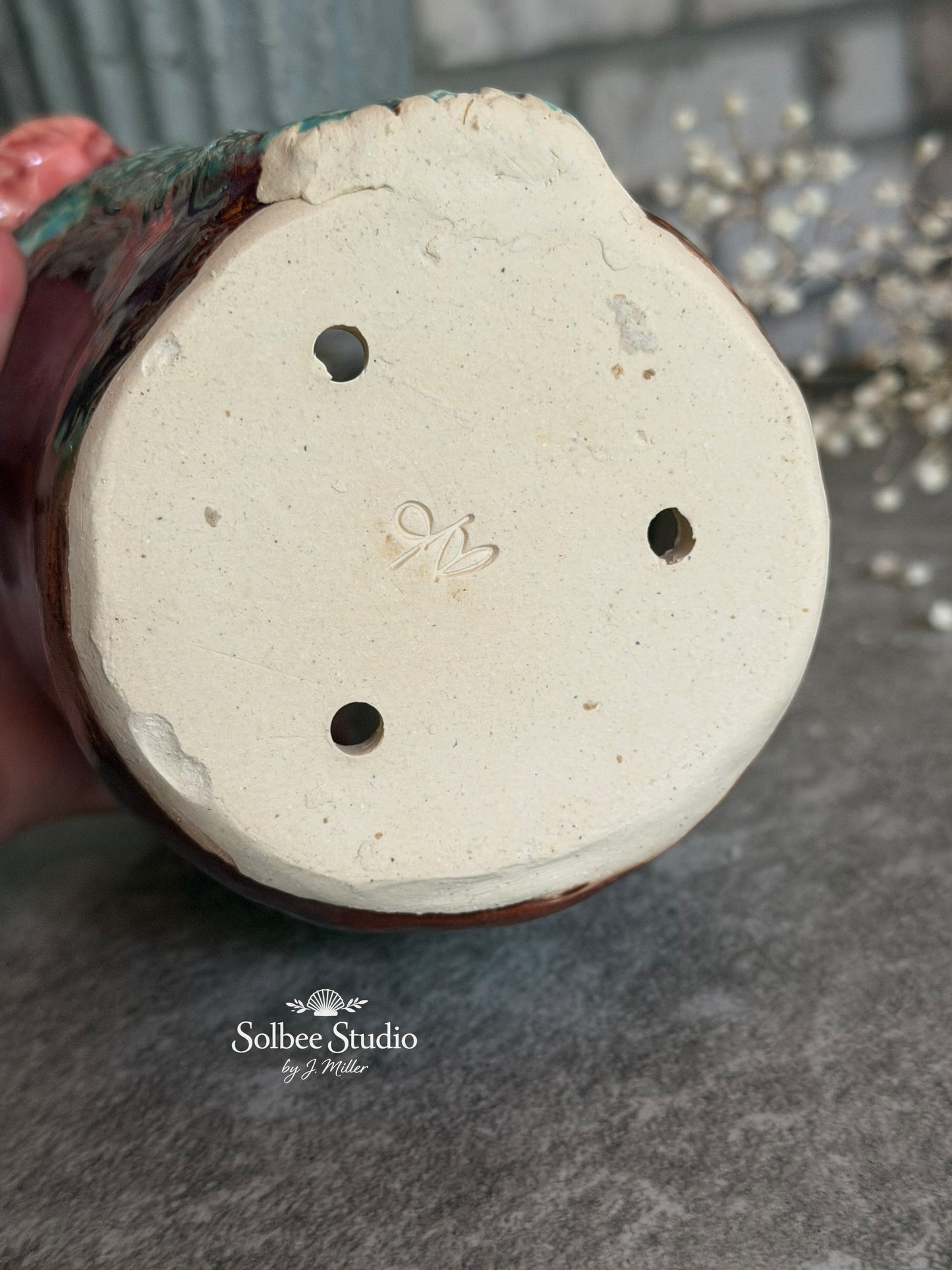 Handmade Snake Planter Pot, Pottery