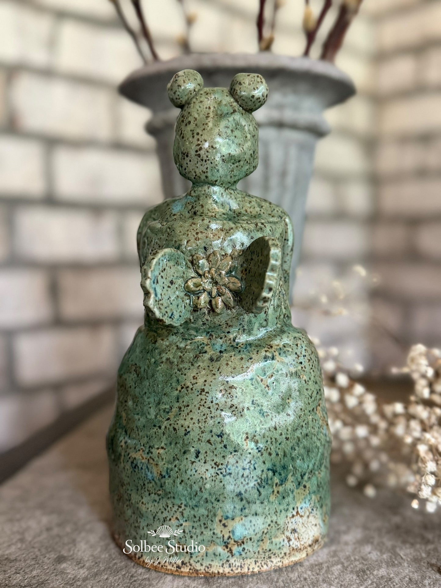 Willow Moss Fairy, Handmade Pottery