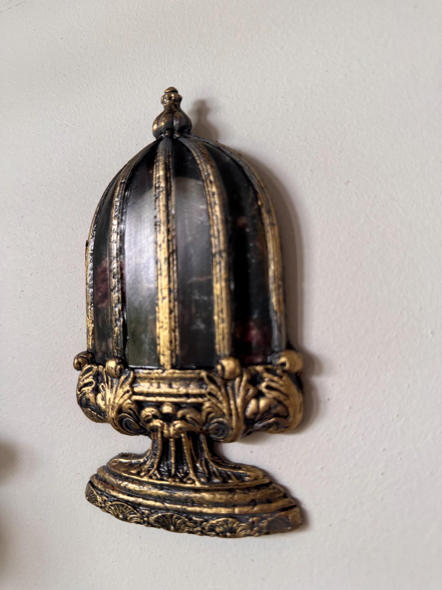 Caged Skull Cloche Mini Gallery Wall Decor, Dark, Moody, Gothic, Halloween, Handmade