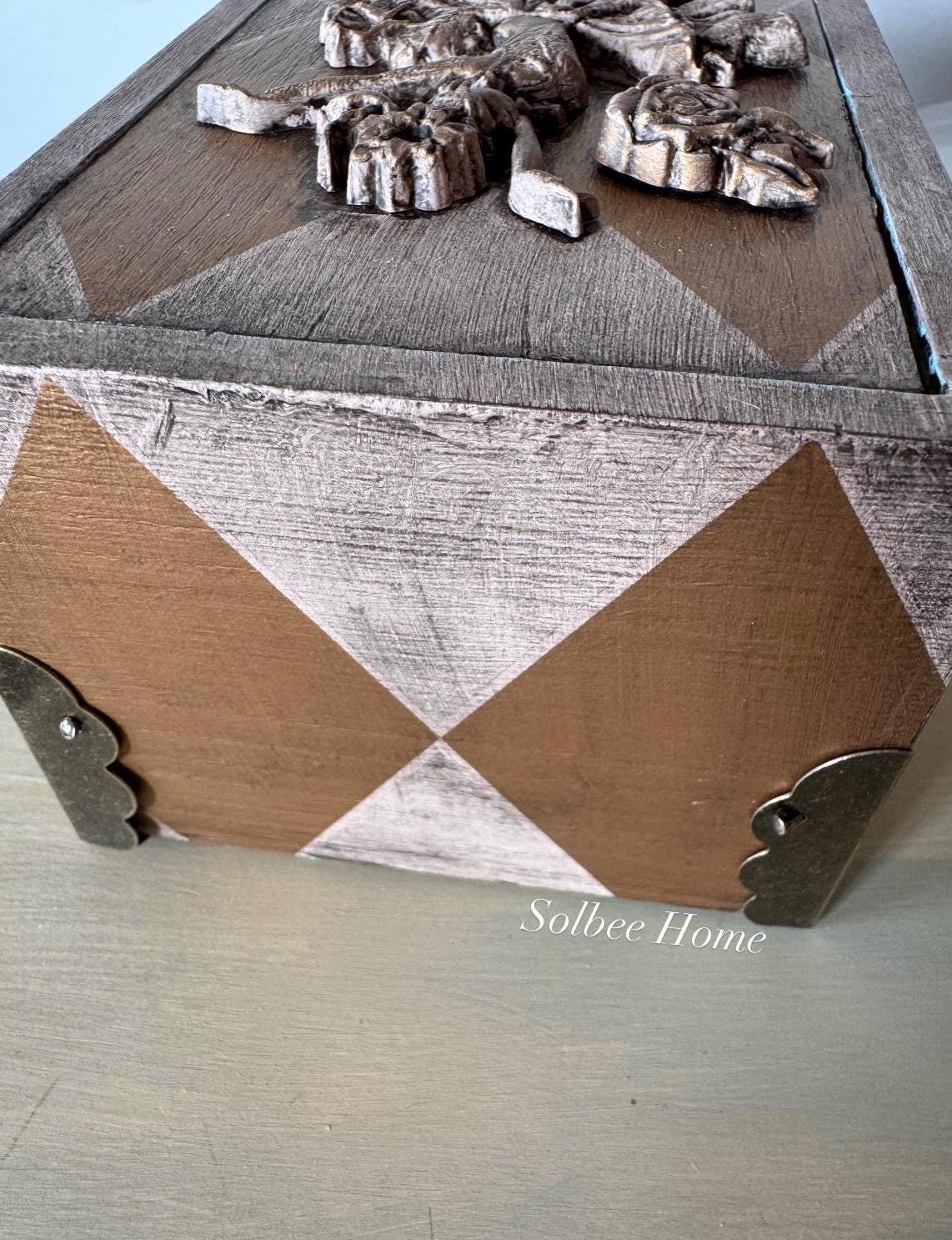 Ballerina Decorative Mini Box, Mixed Media Handmade Storage Box, Whismical