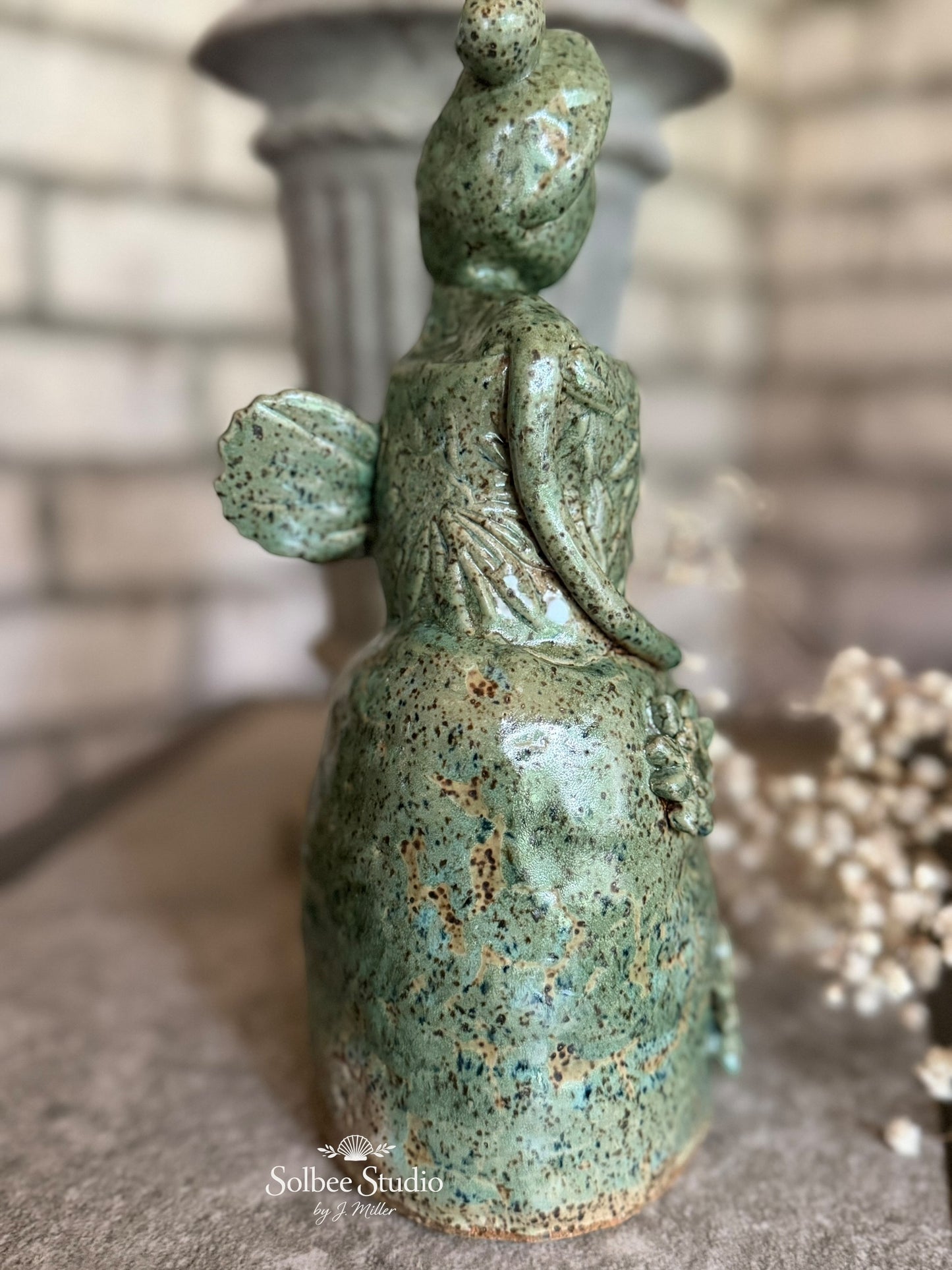 Willow Moss Fairy, Handmade Pottery