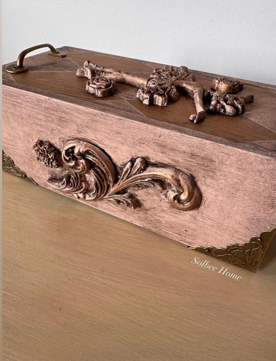 Ballerina Decorative Mini Box, Mixed Media Handmade Storage Box, Whismical