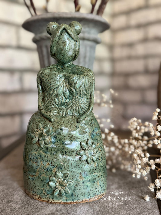 Willow Moss Fairy, Handmade Pottery