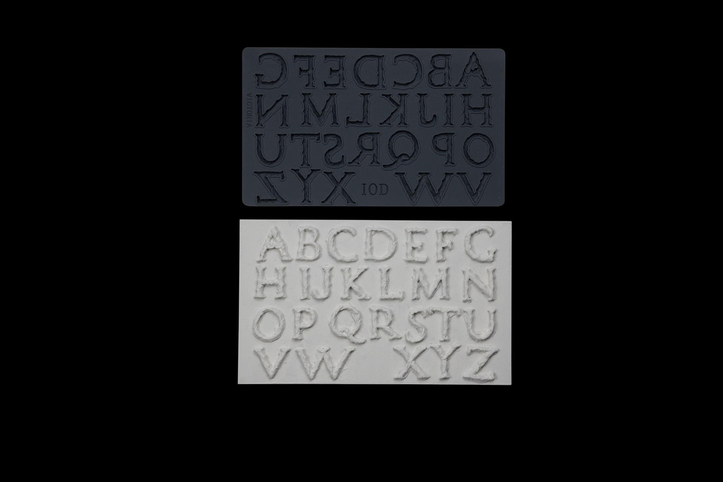 Victoria Mould IOD, Iron Orchid Designs Mold, Alphabet, Letters
