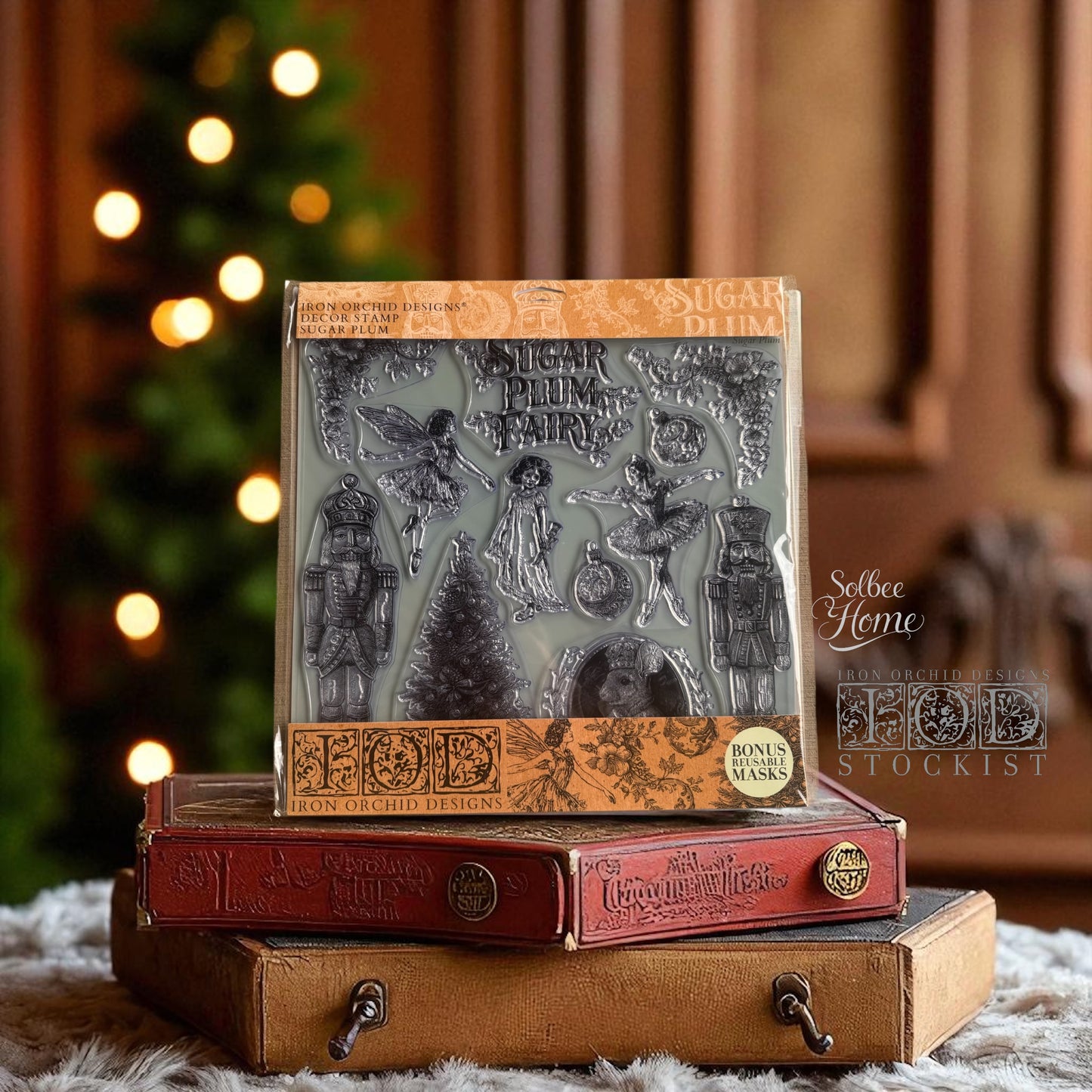 Sugar Plum Stamp Set, Iron Orchid Designs, Stamp Set NEW Christmas IOD Nutcracker