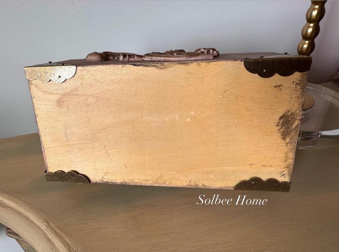 Ballerina Decorative Mini Box, Mixed Media Handmade Storage Box, Whismical