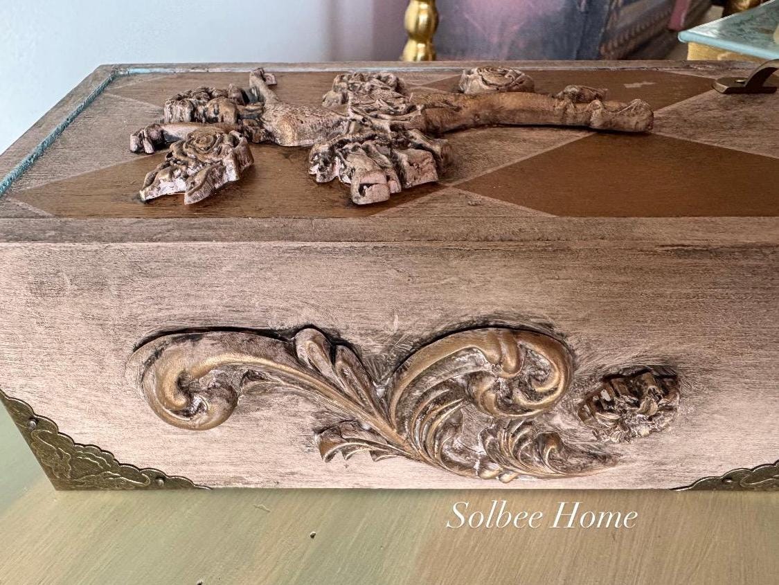 Ballerina Decorative Mini Box, Mixed Media Handmade Storage Box, Whismical