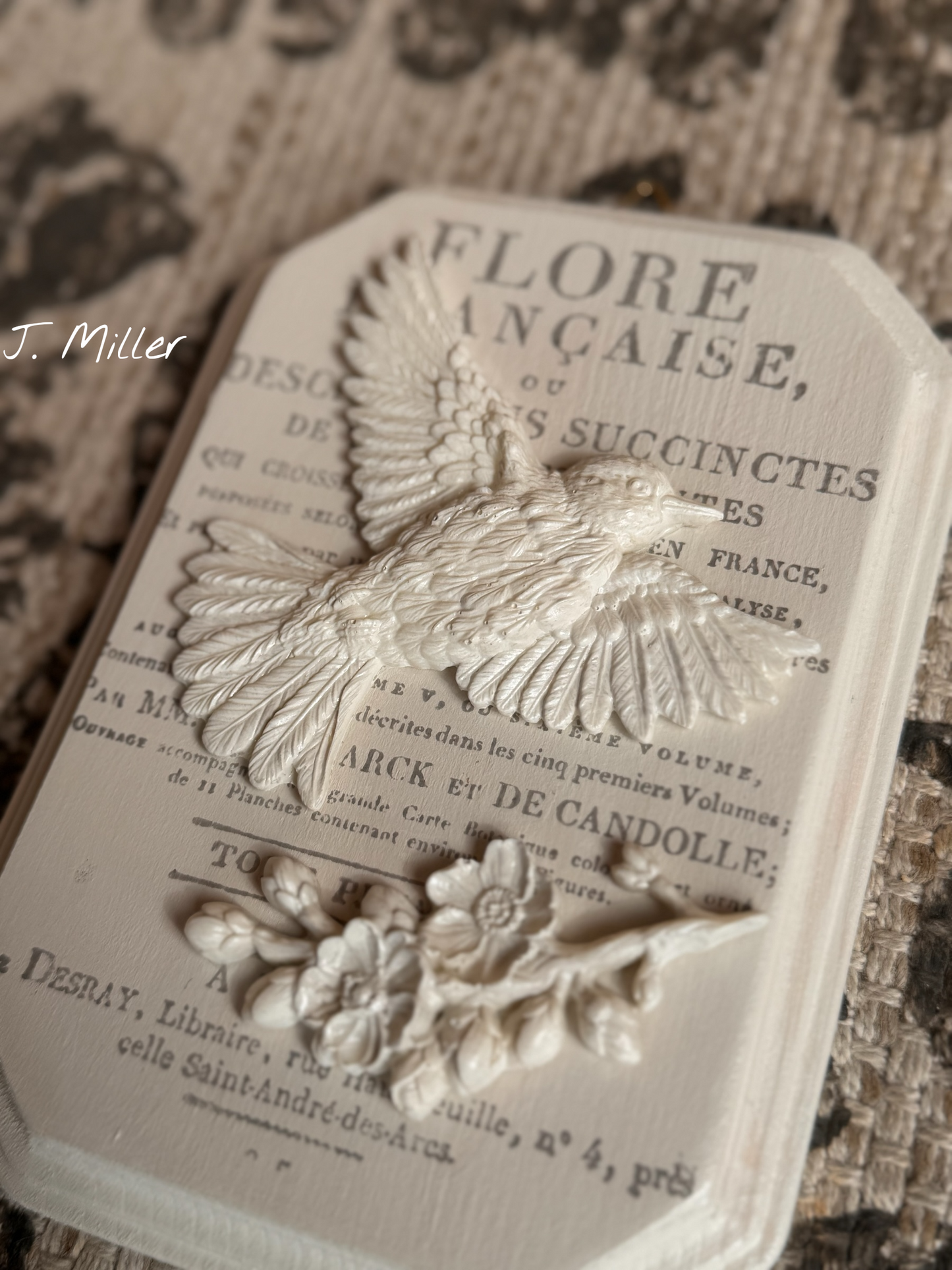 French Country Bird Wall Plaque: Shabby Chic French Country Style Gallery Wall