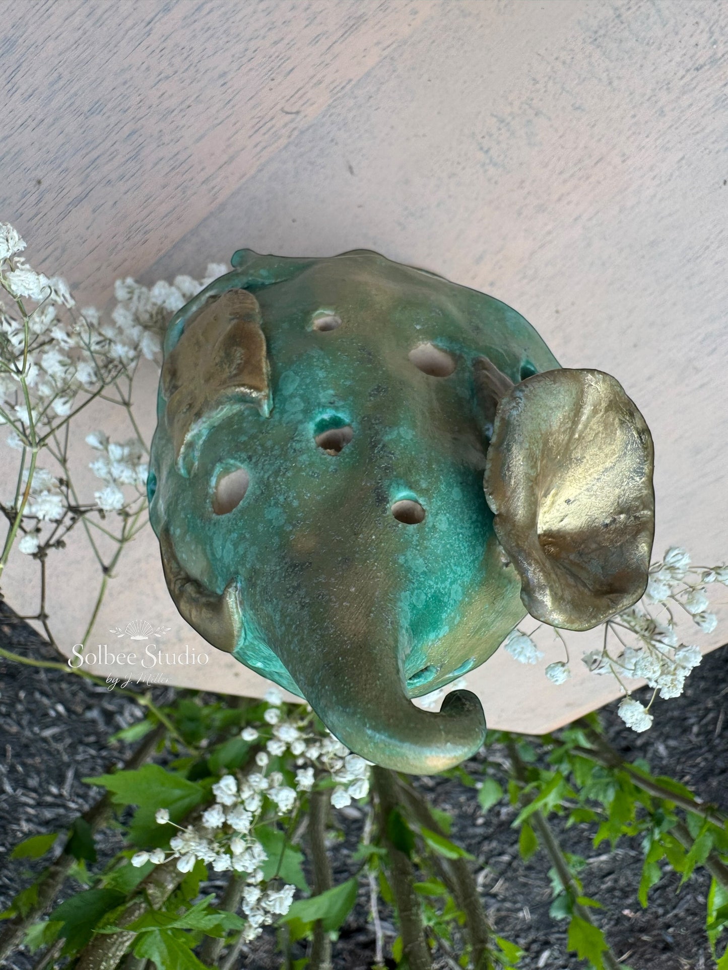 Enchanted Woodland Fairy House - Handbuilt Ceramic Luminary