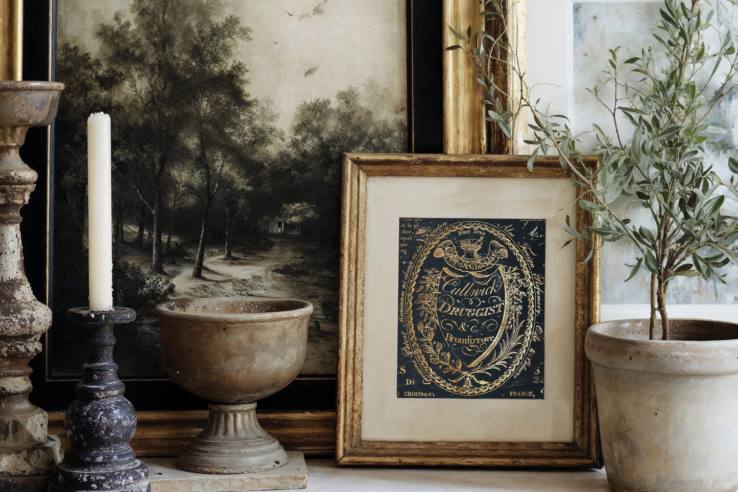 IOD Gilded Etiquettes Gold FoilTransfer pack Iron Orchid Designs