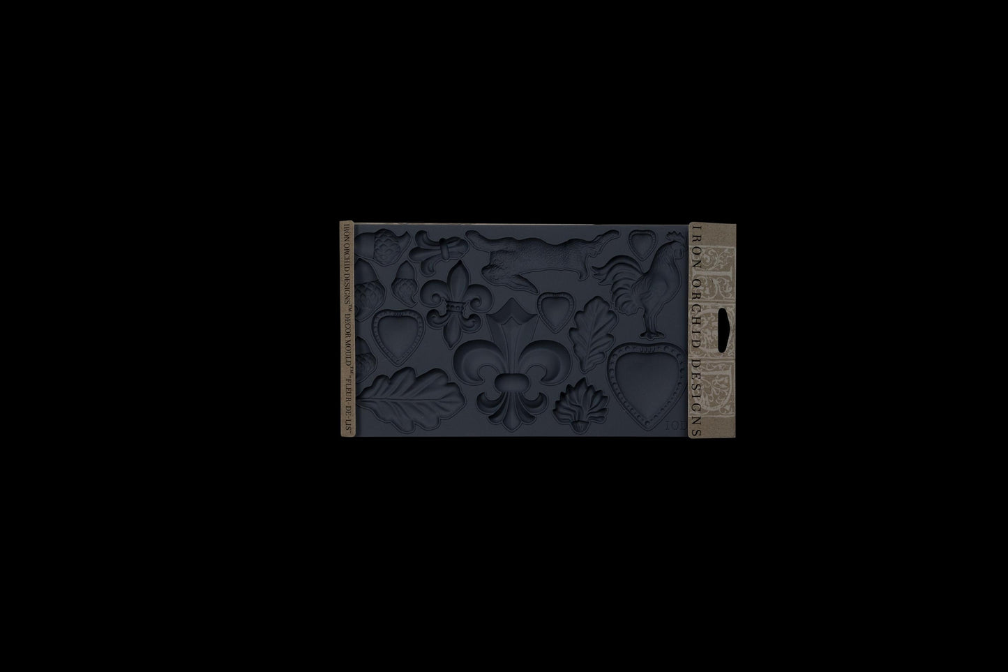 Fleur De Lis Mould IOD, Iron Orchid Designs Mold, Rabbit, Rooster