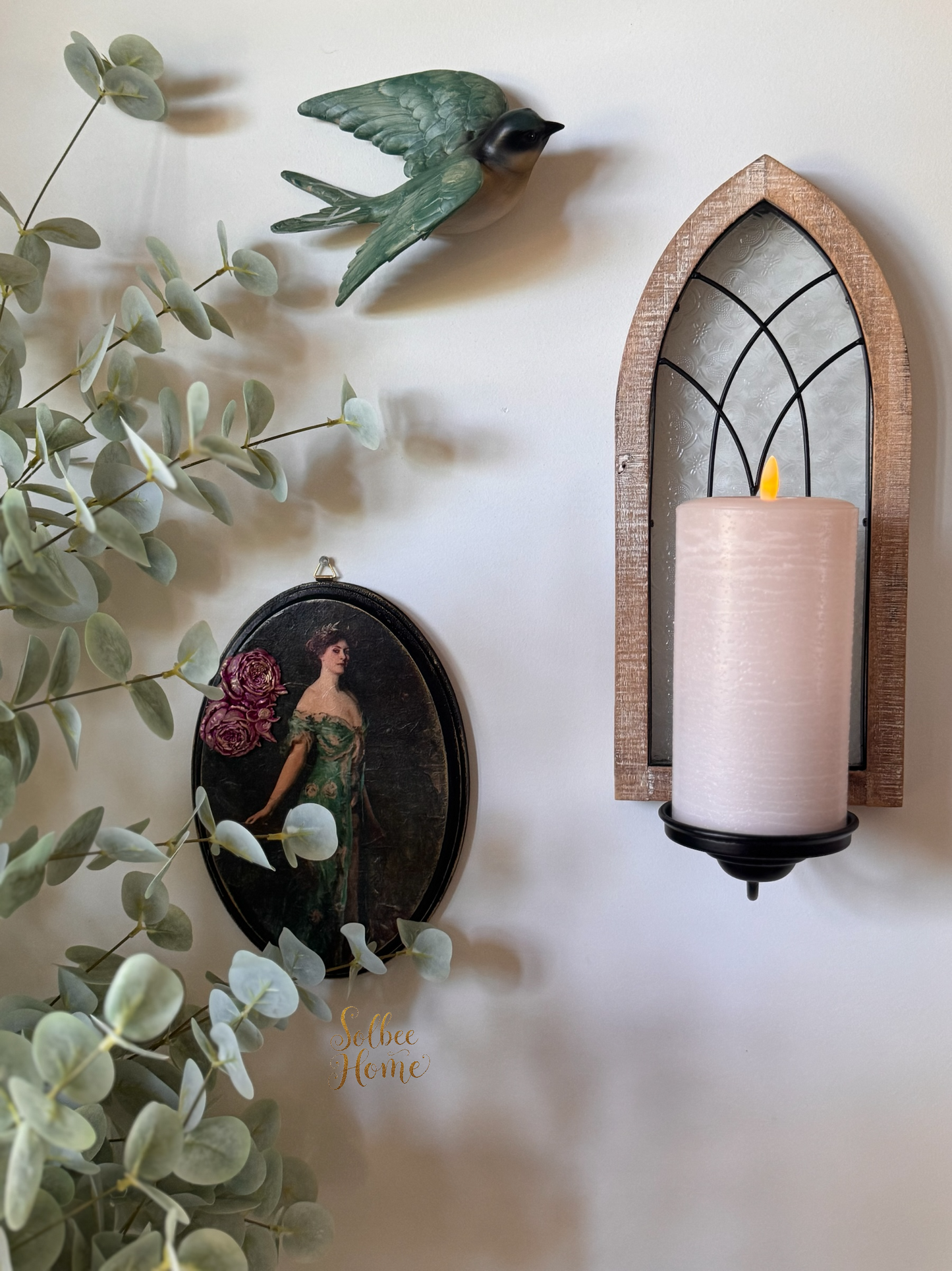 Victorian Woman Moody Gallery Wall Decor, Dark, Gothic, Girl, Handmade