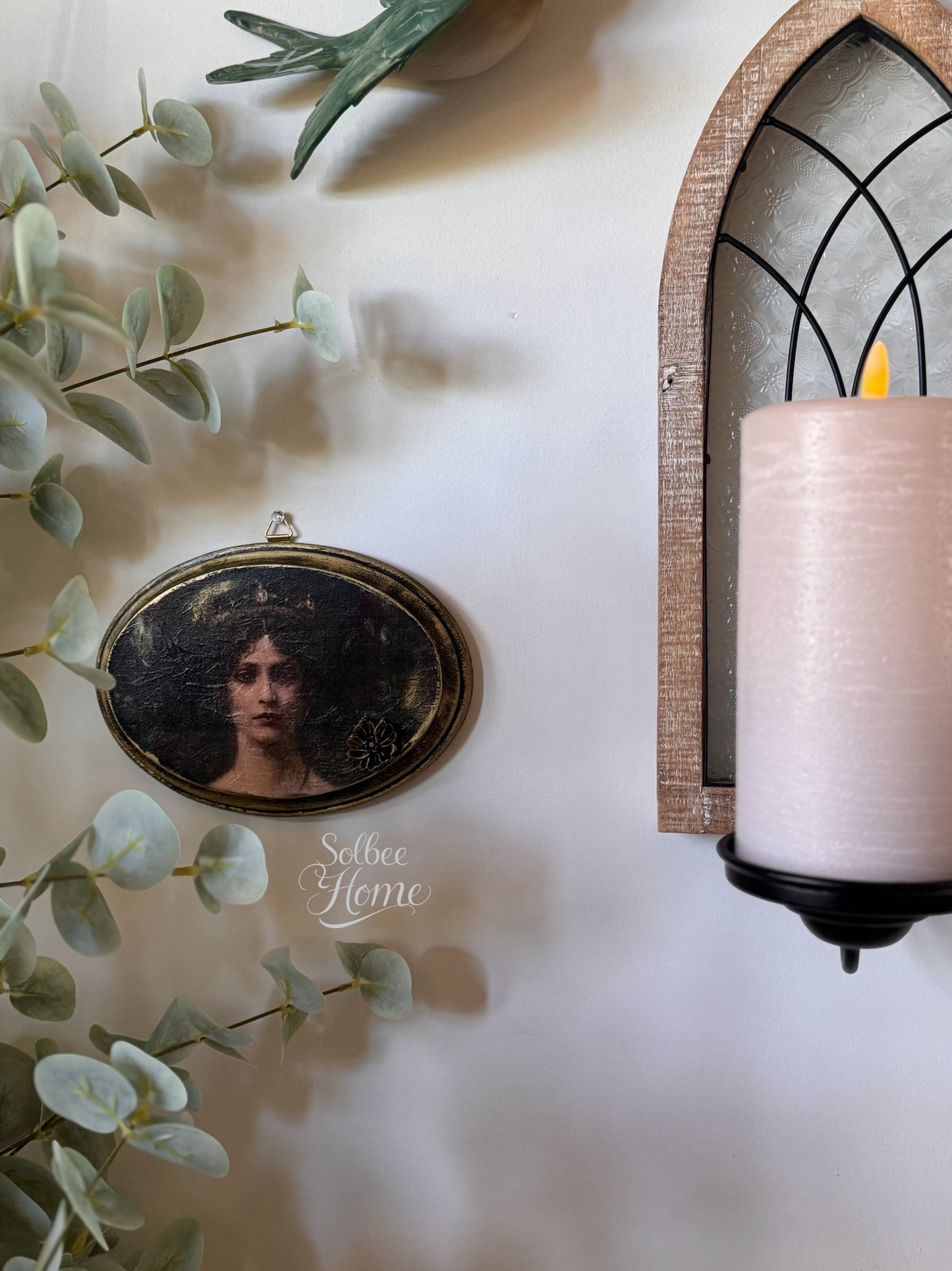 Victorian Woman Moody Gallery Wall Decor, Dark, Gothic, Girl, Handmade, Queen