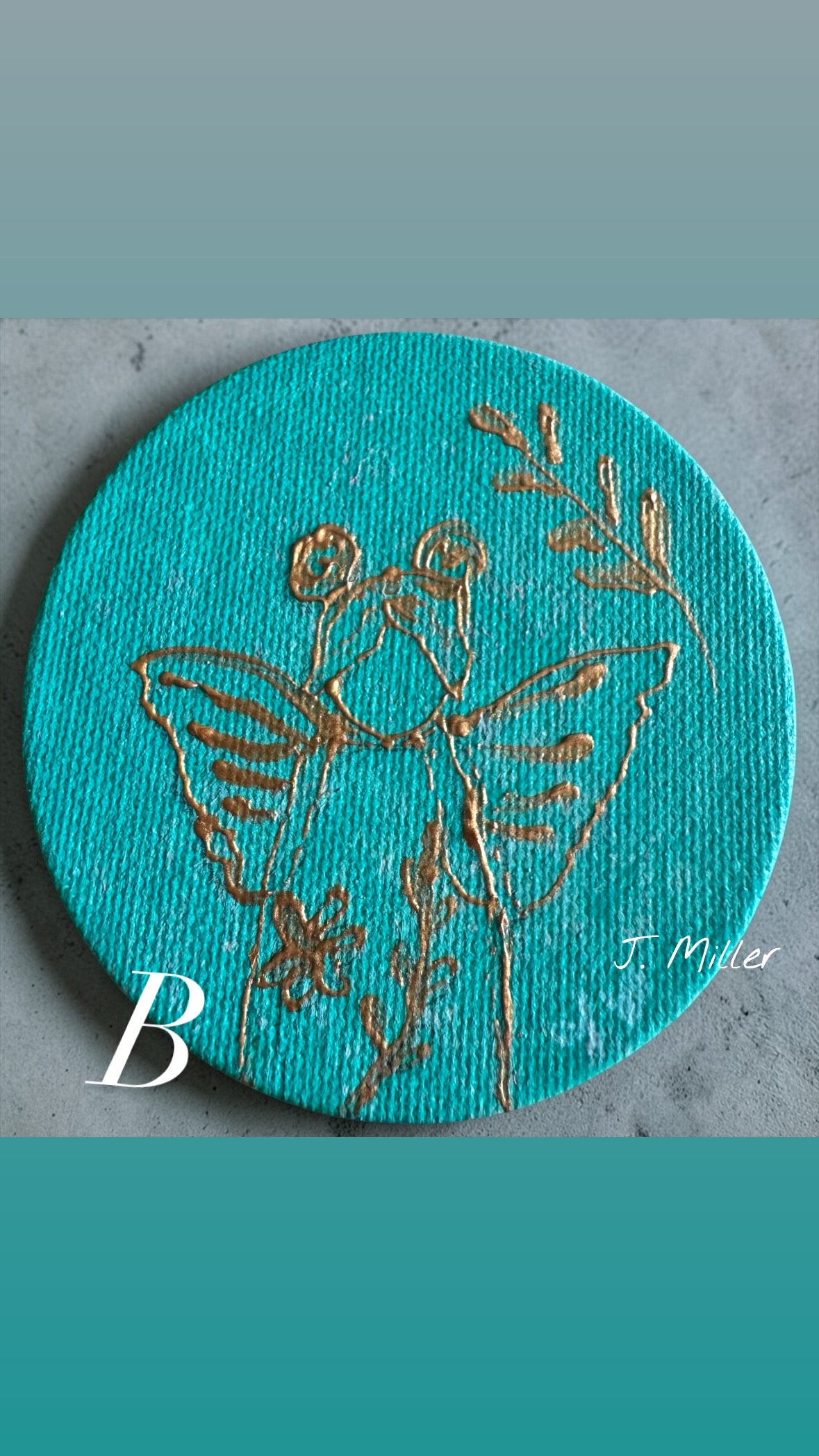 Fairy Canvas Magnet, Original Art