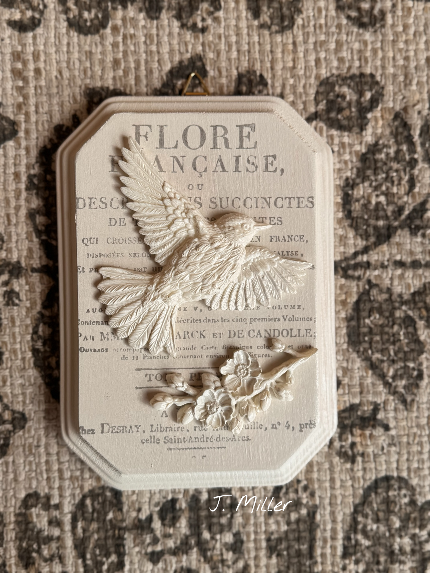 French Country Bird Wall Plaque: Shabby Chic French Country Style Gallery Wall