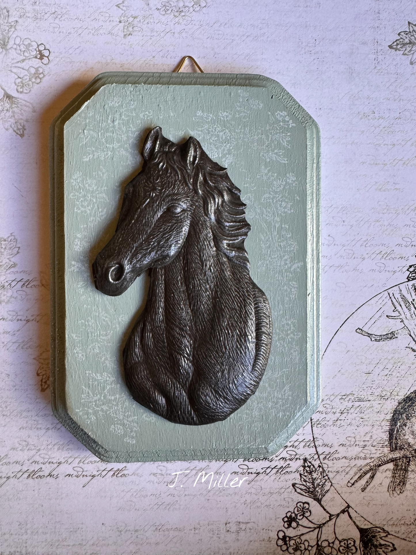 French Country Horse Wall Plaque: Shabby Chic French Country Style Gallery Wall