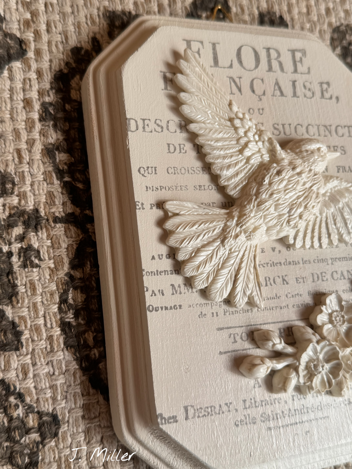 French Country Bird Wall Plaque: Shabby Chic French Country Style Gallery Wall