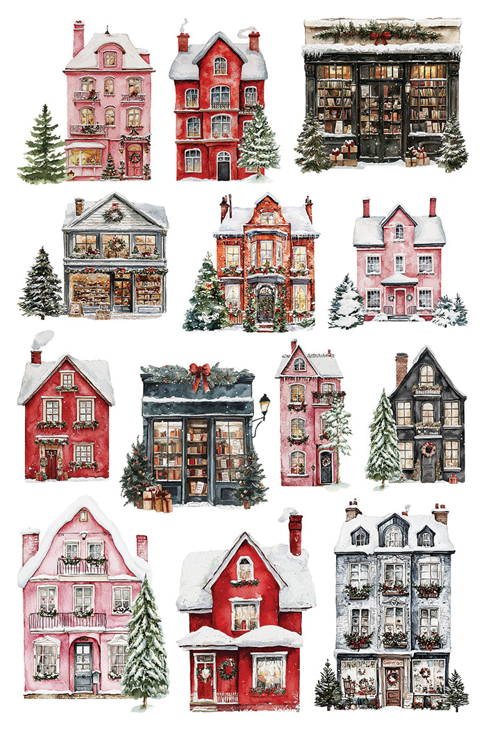 IOD Partridge Lane Transfer Pack Iron Orchid Designs NEW Christmas 8x12 Pad
