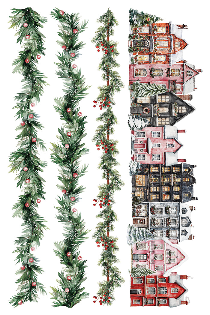 IOD Partridge Lane Transfer Pack Iron Orchid Designs NEW Christmas 8x12 Pad