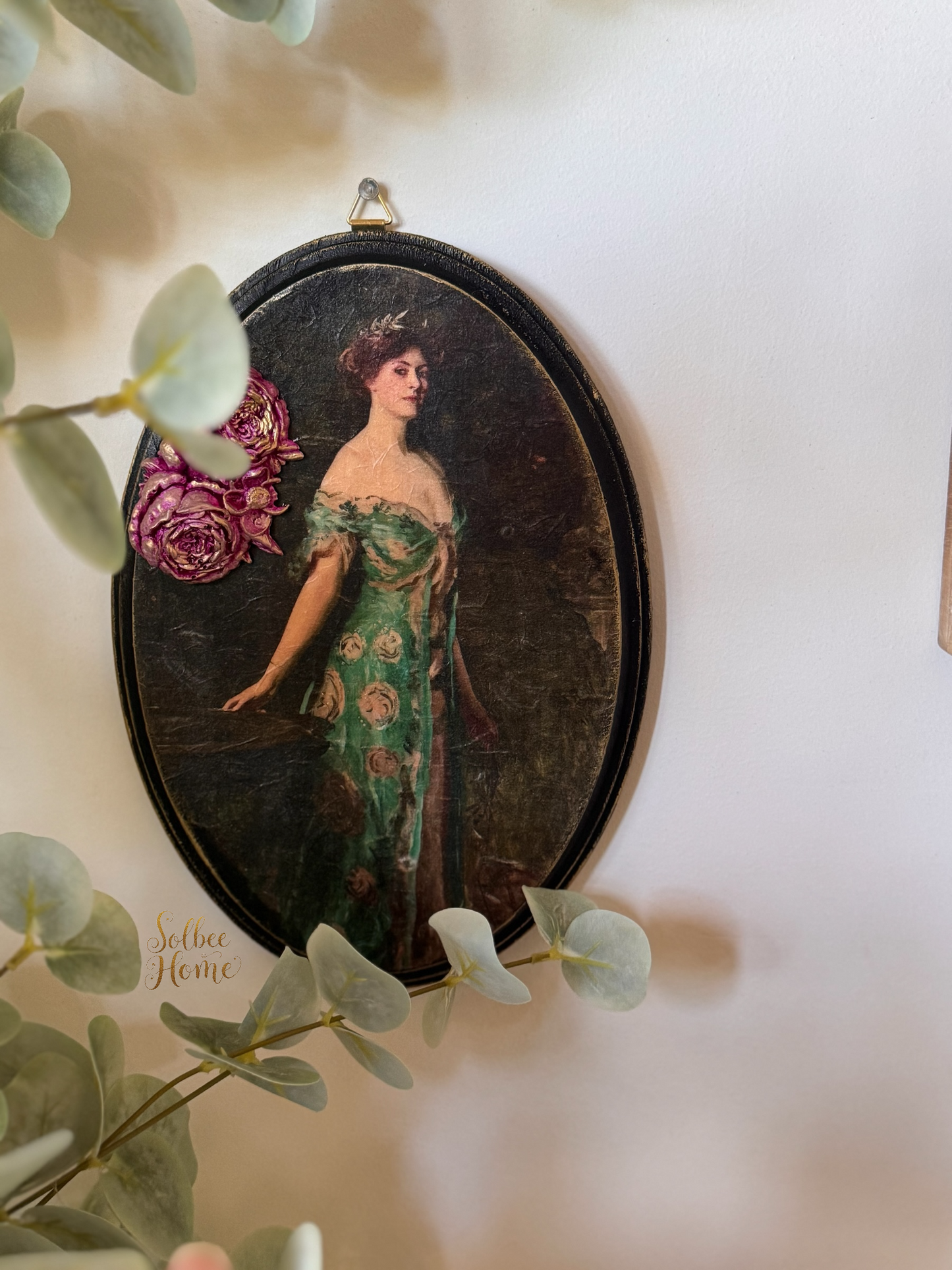 Victorian Woman Moody Gallery Wall Decor, Dark, Gothic, Girl, Handmade