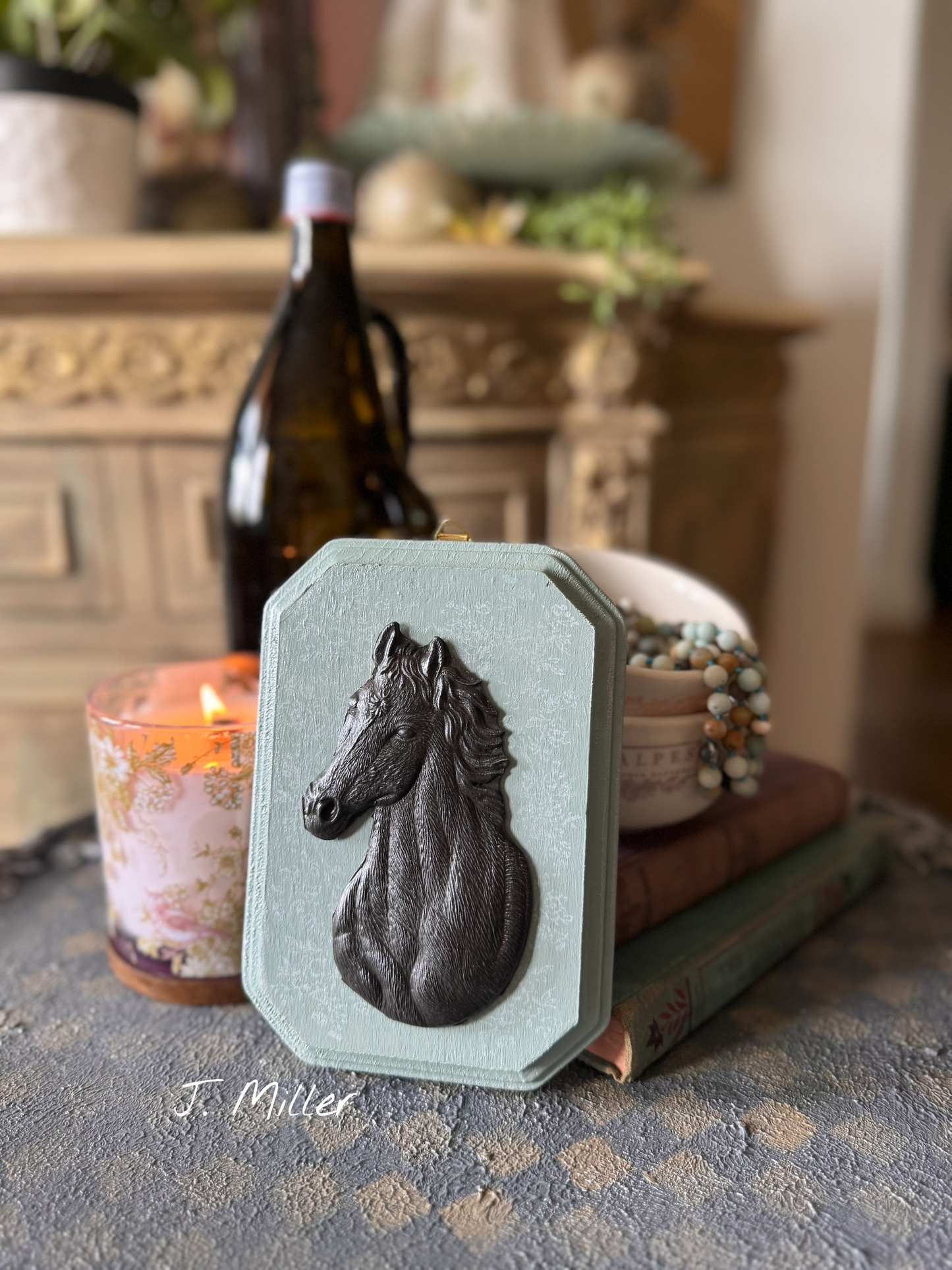 French Country Horse Wall Plaque: Shabby Chic French Country Style Gallery Wall