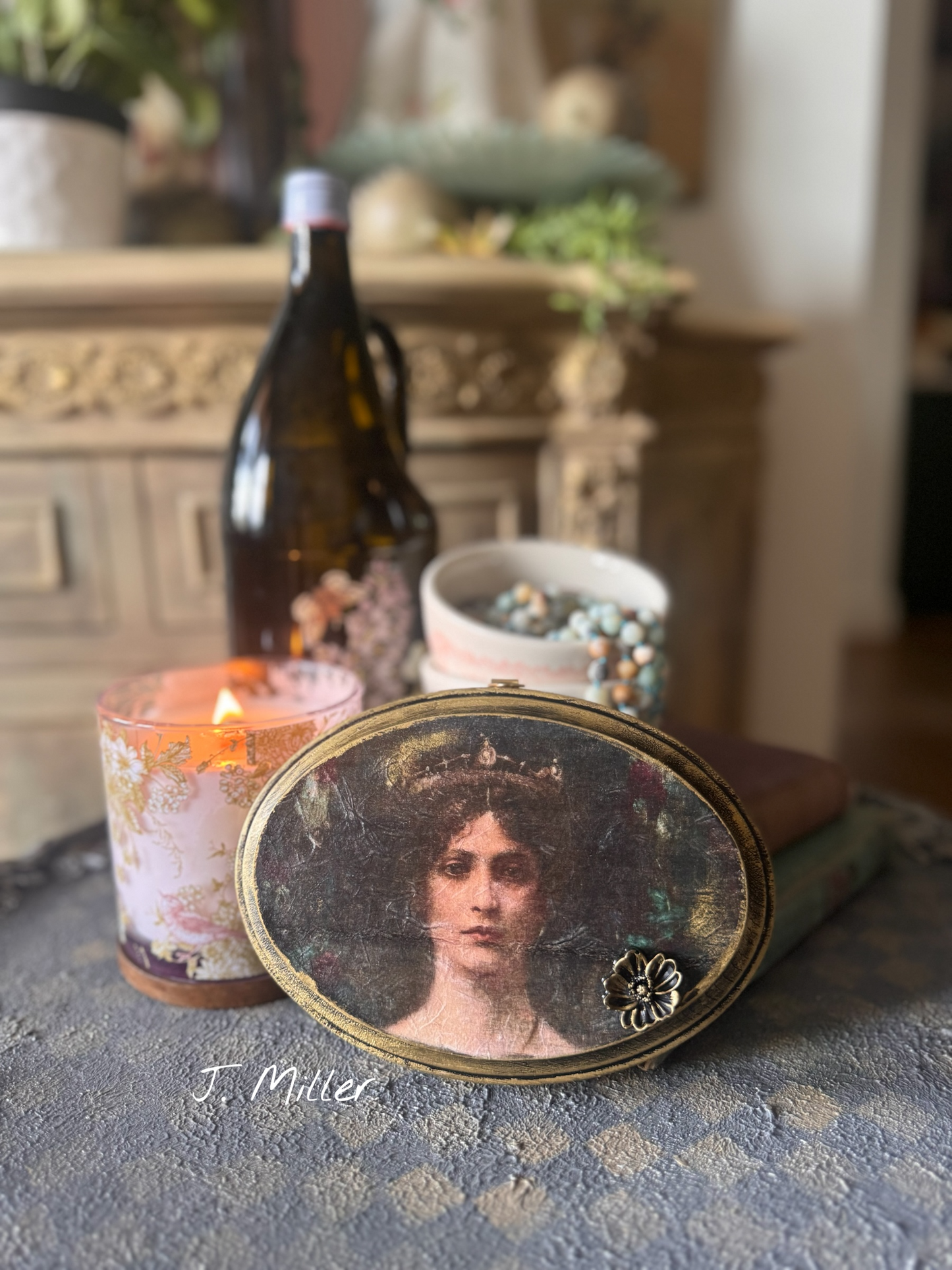 Victorian Woman Moody Gallery Wall Decor, Dark, Gothic, Girl, Handmade, Queen