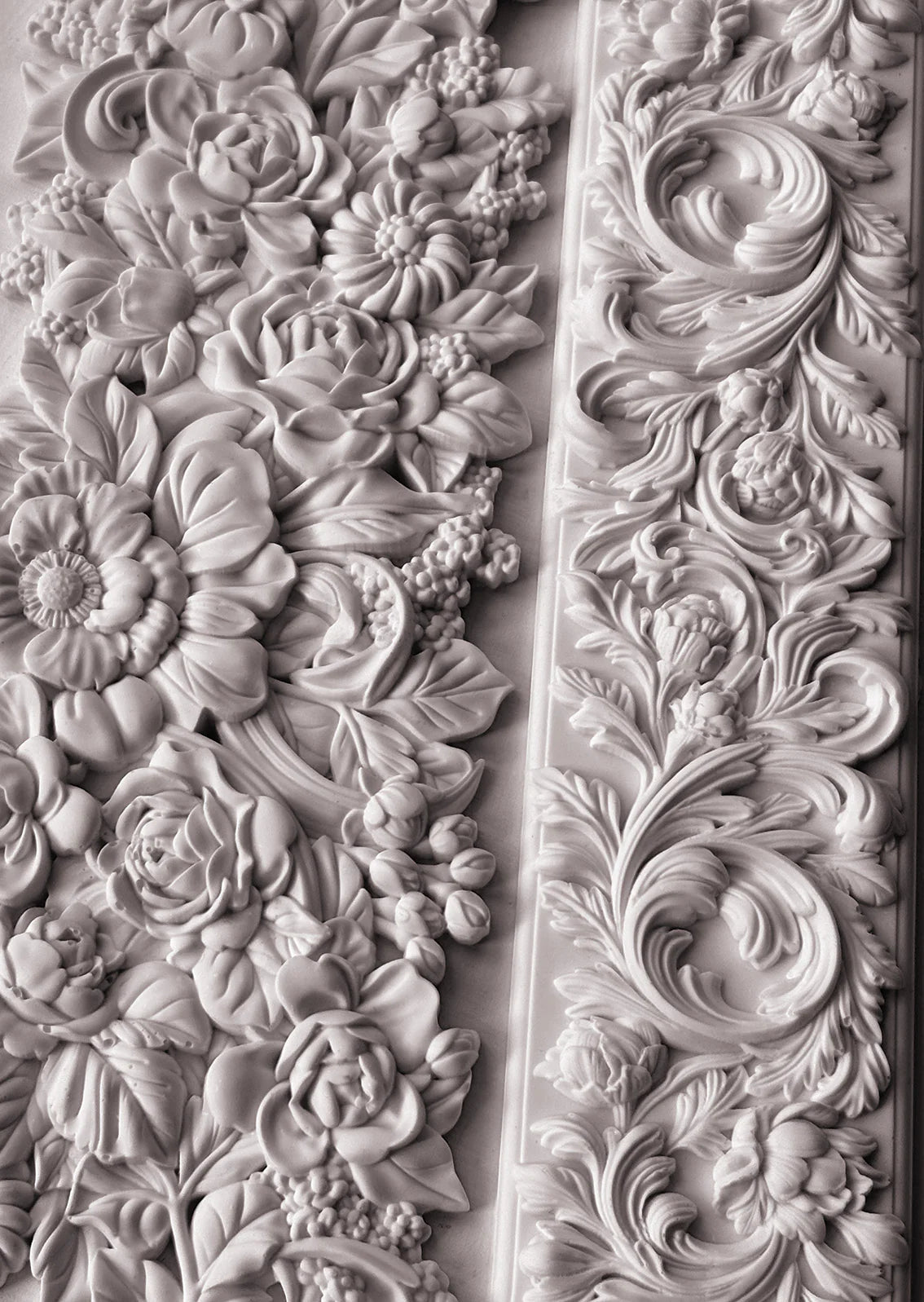 Trimmings 4 Mould IOD, Iron Orchid Designs Mold Floral