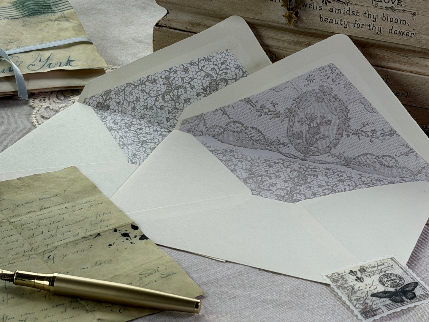 Lace 12x12 IOD Stamp