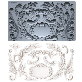 Olive Crest Mould IOD, Iron Orchid Designs Mold