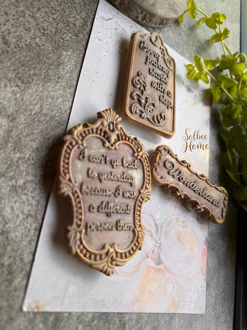 Alice in Wonderland Rustic Handmade Magnets, Sold Individually