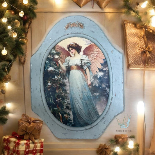 Wings of Winter A3 Decoupage Fiber Pack 3 sheets, ReDesign With Prima, Furniture Upcycling DIY Decor Decoupage Angels